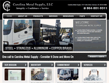 Tablet Screenshot of carolinametalsupply.com